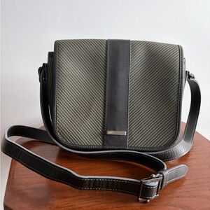 Charles Jourdan Striped Small Flap Crossbody Bag
